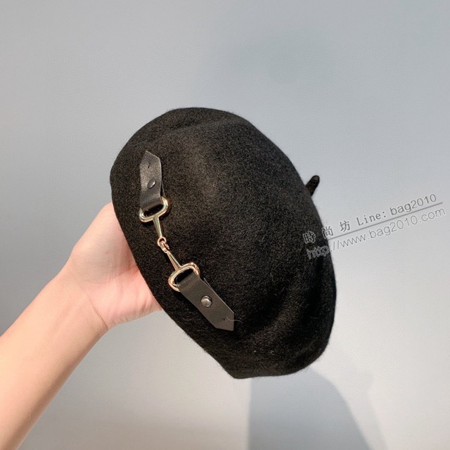 Gucci新款秋冬貝雷帽 古馳畫家帽 古琦羊毛貝雷帽  mmj1606